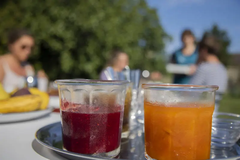 Villa Juno - Petit-déjeuner au jardin