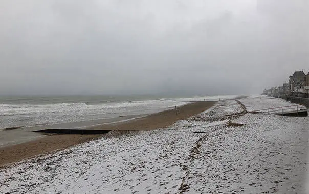 Villa Juno - Plage de Saint-Aubin-sur-mer sous la neige