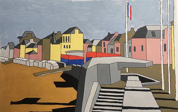 Villa Juno - Tableau de Saint-Aubin-sur-mer par Graeme Jones